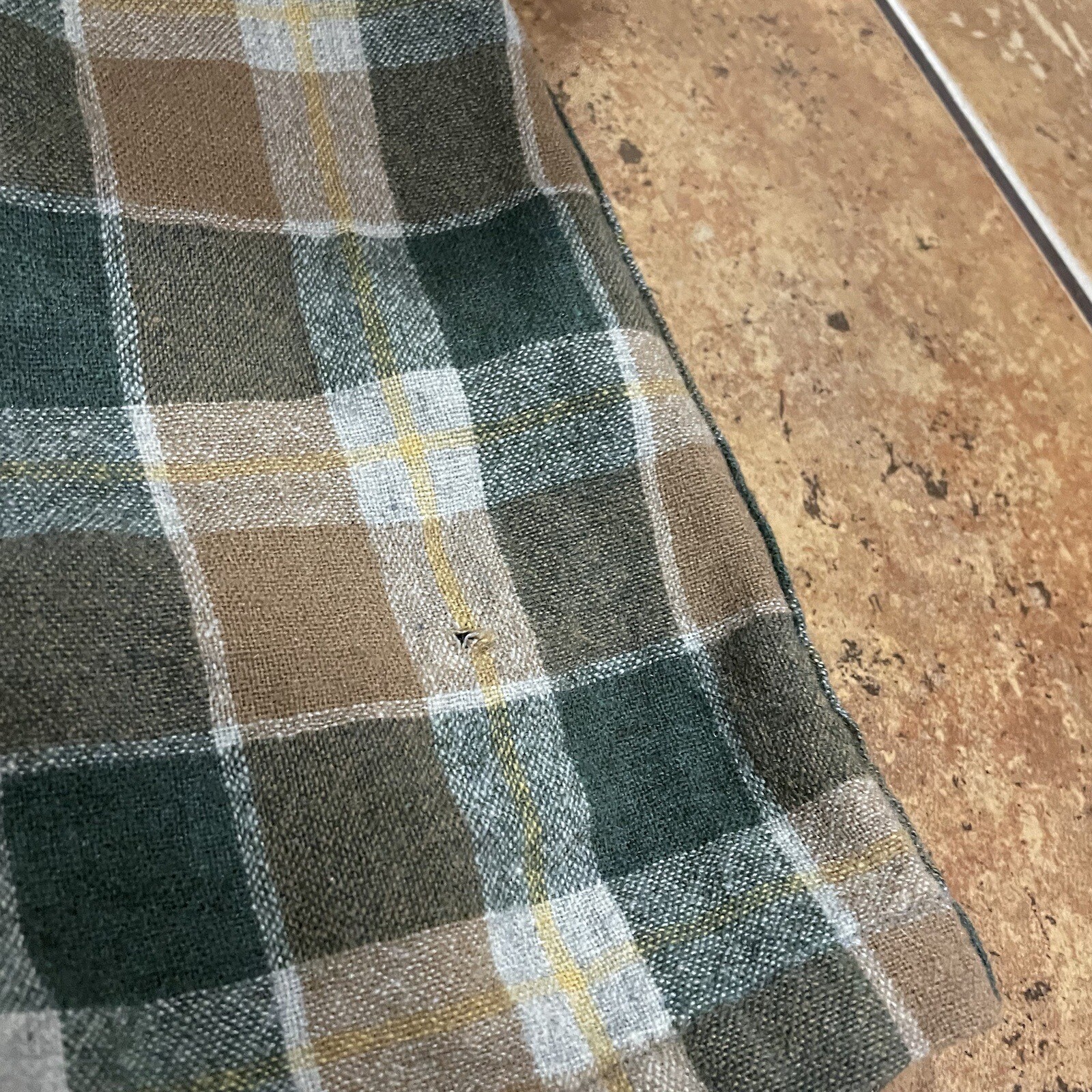 Pendleton Board Shirt loop collar wool Medium Tan… - image 7