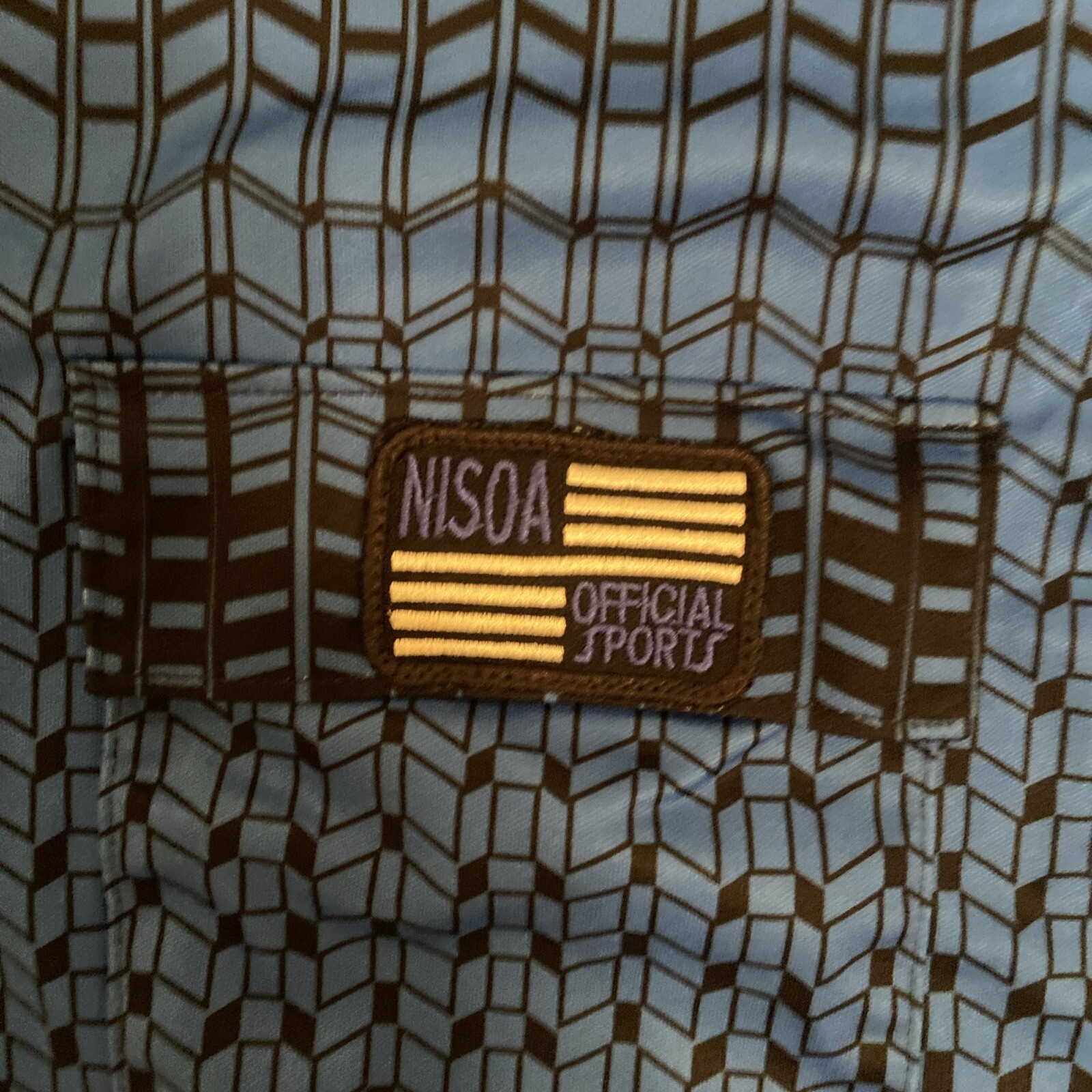 Official Sports International NISOA Referee XL Shirt Jersey Blue Long Sleeve