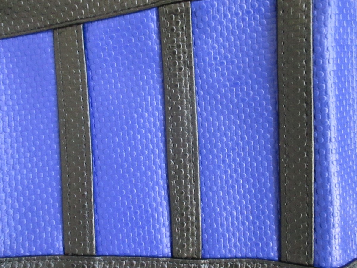 FLU Designs Inc. - 35503 - Pro Rib Seat Cover, Black/Blue/Black