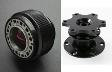 Steering Wheel Adapter Hub + Black Quick Release Fit Honda CRX Civic Integra