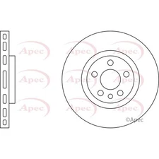 Apec Front Brake Disc (DSK649) - OE High Quality Precision Engineered Part