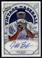 JEFF BELGE 2023 ONYX VINTAGE BASEBALL BLUE INK AUTO AUTOGRAPH RC
