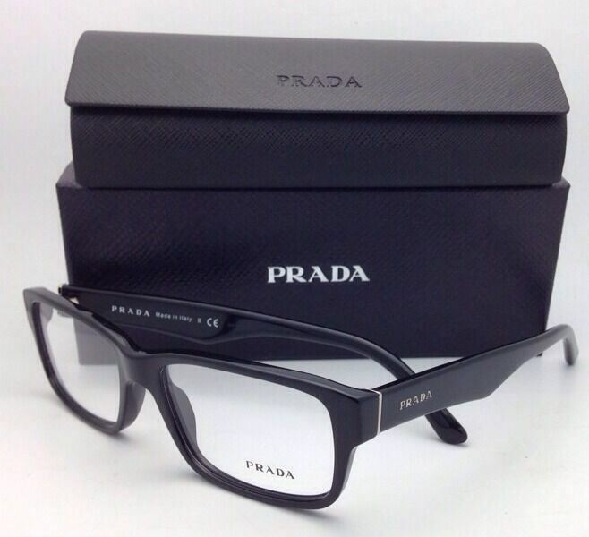 New PRADA Eyeglasses VPR 16M 1AB-1O1 53-16 140 Black  display picture 1