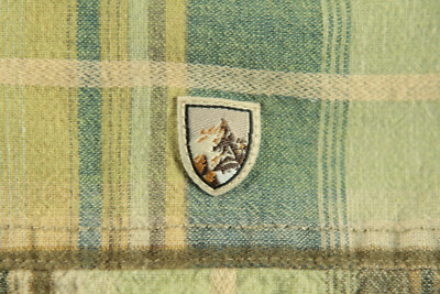 Chemise à carreaux manches courtes vert olive Homme - Terre de Marins