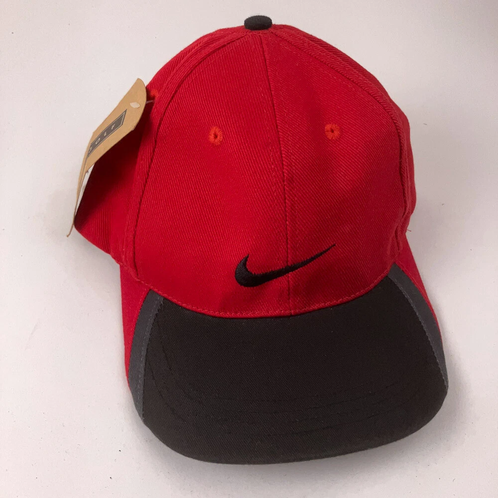 Nike Golf Hat Red upper wit black gray red brim eBay