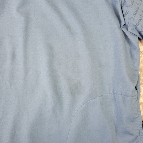 Sonic Drive In Employee Jacket Men's Large Blue 1/4 Zip Pullover Long Sleeve - Picture 4 of 9