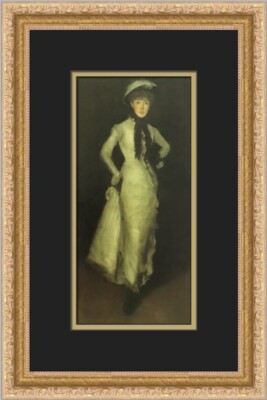 James Whistler Arrangement in White and Black Custom Framed Print