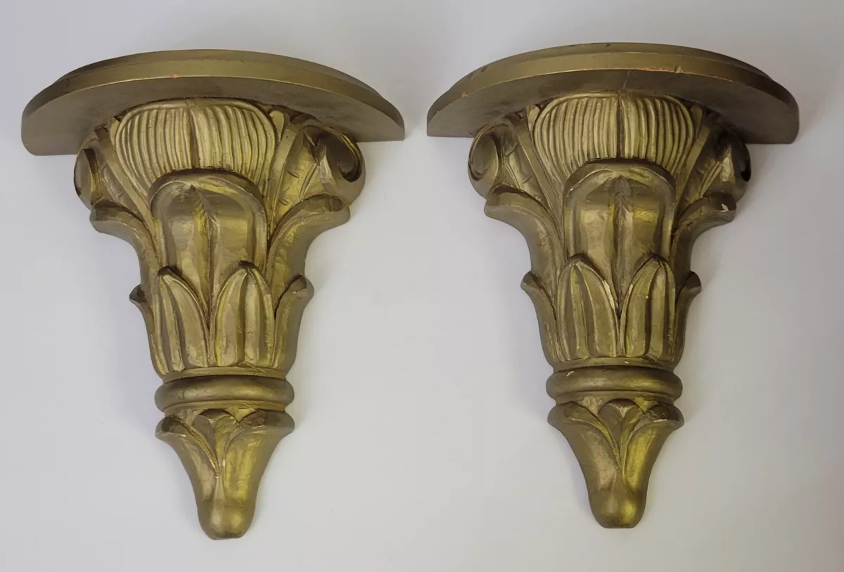 Vintage gold wall sale sconce