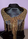 Dressy Shawlette - Golds - Shawl -  Perfect for Parties and the Holidays!!! — photo 1