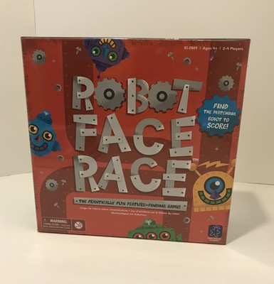 Educational Insights Robot Face Race Board Game Brand New