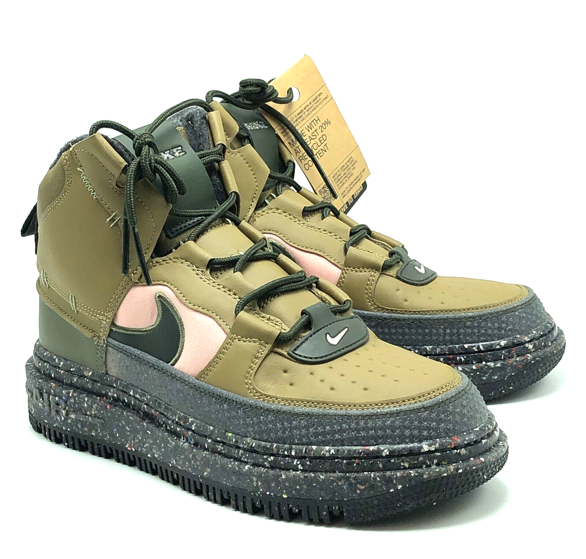 NEW* MEN Nike Air Force 1 Boot NN Brown Kelp Crater (DD0747 300