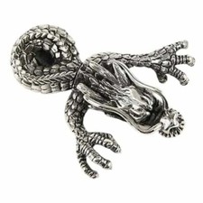 925 Sterling Silber großer Drache Anhänger