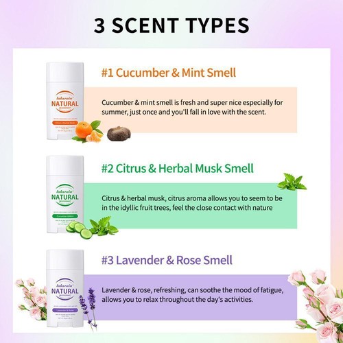 Lakerains Natural Deodorant Eliminates Odors and Offers Longlasting еτ ⭐⭐ ι G3S7 - Picture 11 of 18
