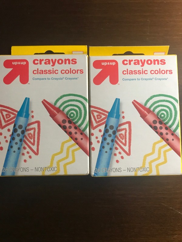 Lot Of 2 Packs Up & Up Classic Colors Crayons 24ct