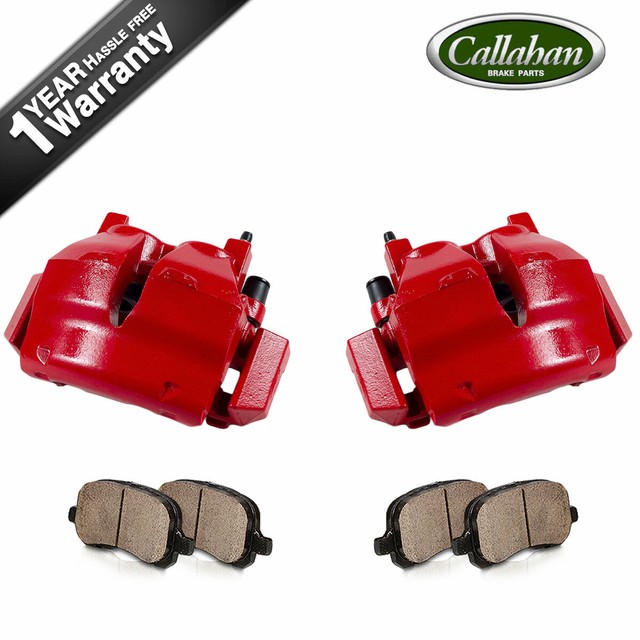 For Ford Expedition Lincoln Navigator Front Red Brake Calipers and Pads