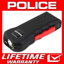 POLICE Stun Gun 512 700 BV Self Defense Rechargeable LED Flashlight Black