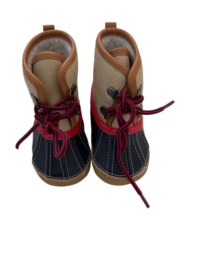 Botas de nieve Baby Gap bronceadas para bebés de 6 a 12 meses con forro de sherpa sintético Foto 2 de 4