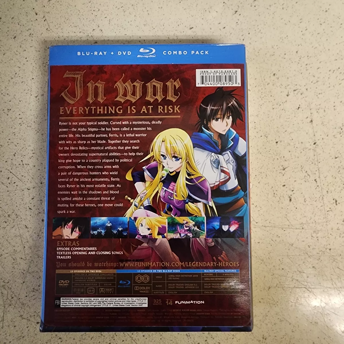 Legend of the Legendary Heroes - Part 1 - Blu-ray + DVD - ALT