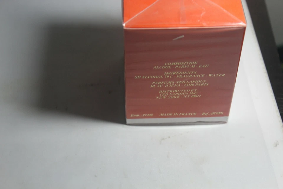 Туалетная вода Fantasme Ted Lapidus 50 мл. 1,7 жидкой унции винтажный и совершенно новый - Изображение 2 из 3