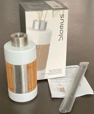 blomus SPA, AROMA DIFFUSER in Stainless Steel/White Ceramic/Bamboo #68604 w/ Box