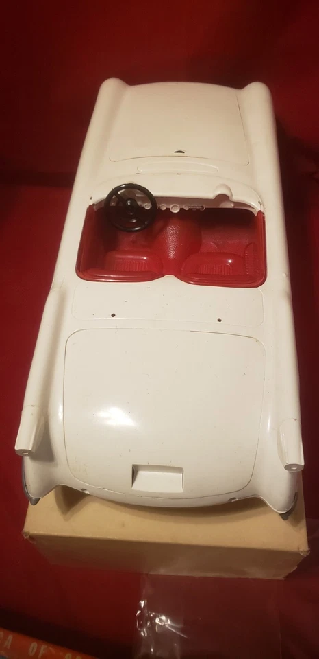 Difícil de encontrar! Chevy Corvette modelo convertible vintage años 50 1953 Ideal Toys Foto 4 de 4