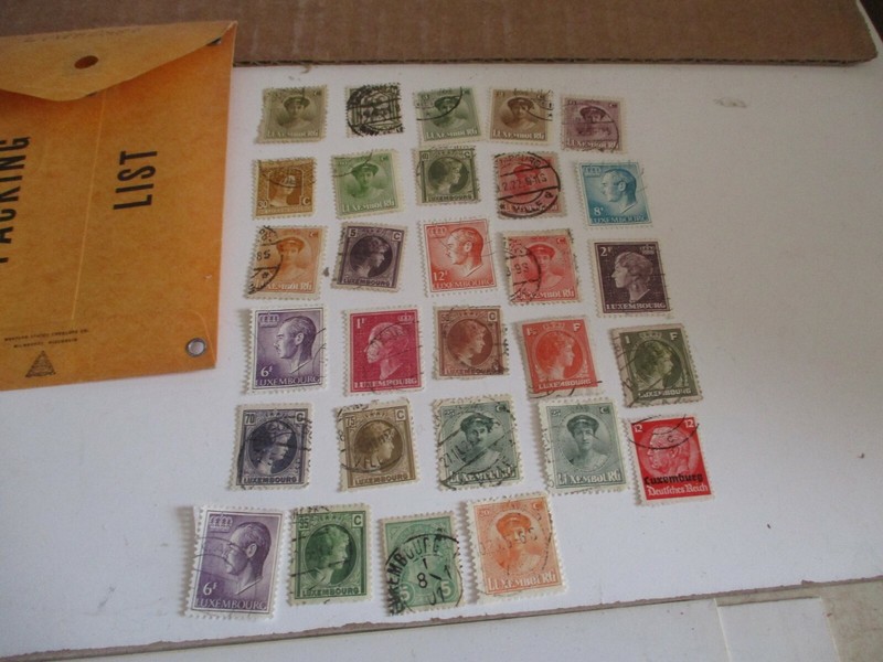 Postage Stamps: LUXEMBOURG, Used, Unsorted, 29 stamps