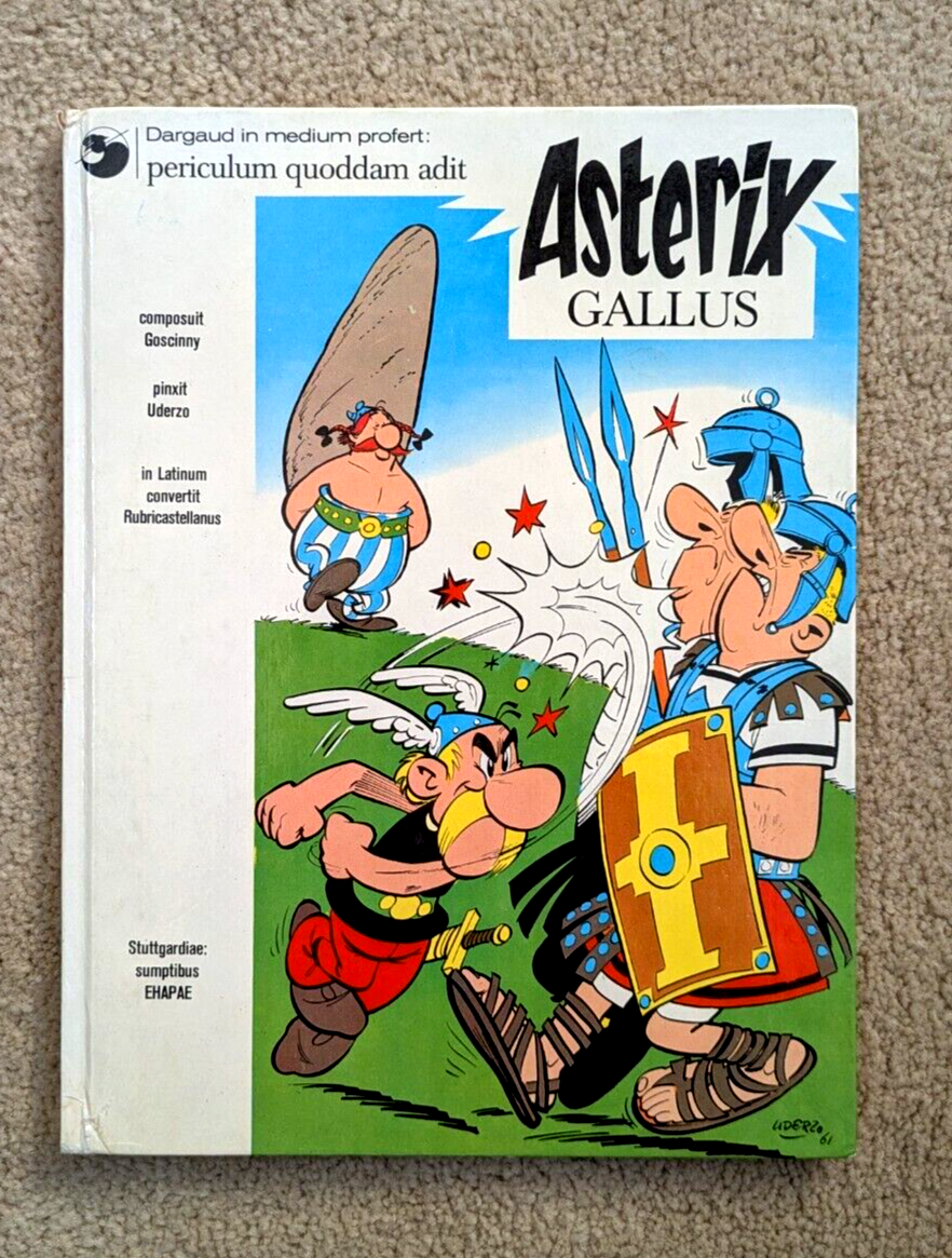 Vintage ASTERIX The Gaul (Asterix Gallus) in Latin 1973 Ed. by Ehapae Germany