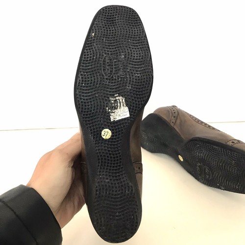 Scarpe da donna mocassino 37 marrone bronzo con zeppa da signora Vitulli comoda - Foto 8 di 13