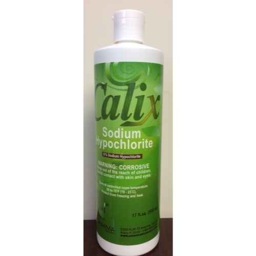 SODIUM HYPOCHLORITE SOLUTION 6% 500 ML BOTTLE ROOT CANAL TREATMENT CALIX - Picture 1 of 1
