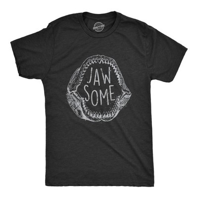Mens Jaw Some T Shirt Funny Sarcastic Awesome Shark Jaws Teeth Graphic Tee for