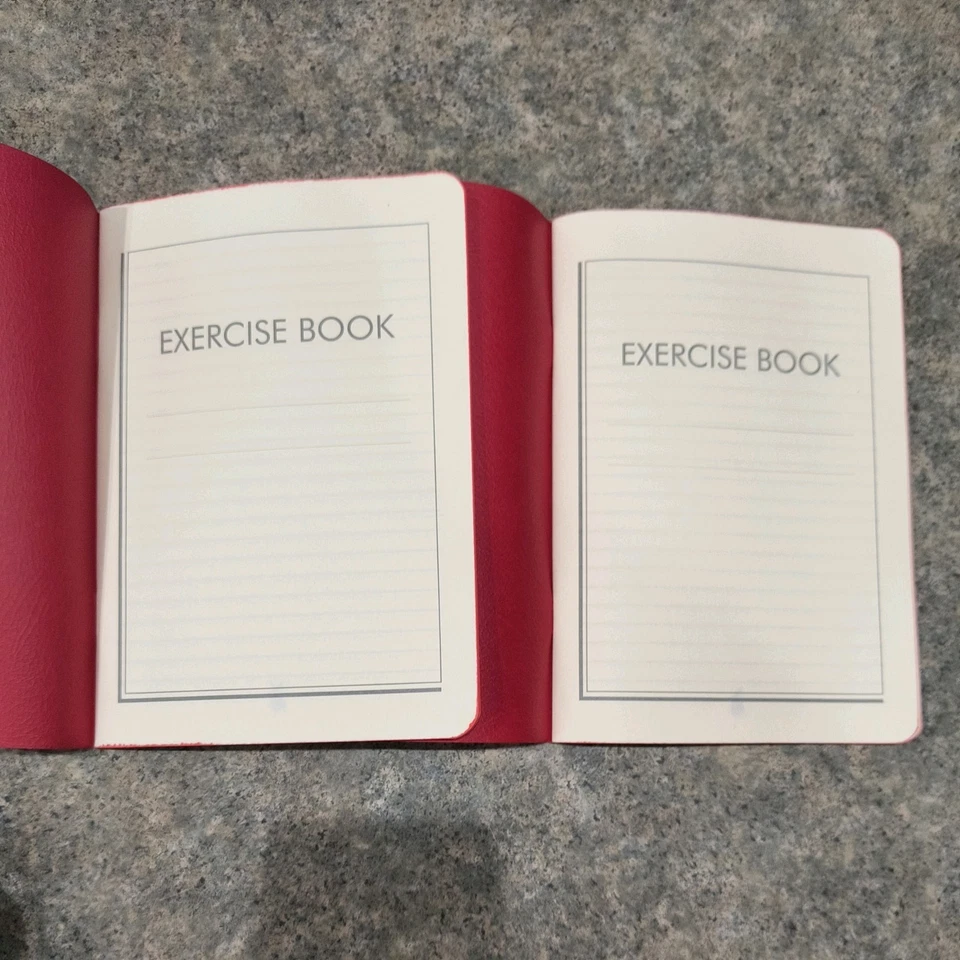 2 Bieffe Made in Italy Lined Exercise Book Notebooks Journals Stationery Red - Image 2 of 4