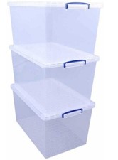 Heavy Duty Nestable Storage Boxes Various Sizes Stackable Storage Bins