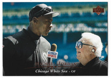 1995 Upper Deck Michael Jordan Harry Caray # 200 Chicago White Sox NM
