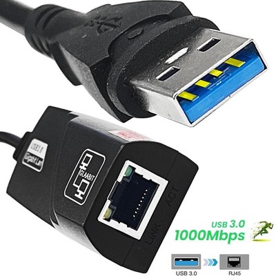 HT-ImEx USB3.0 zu RJ45 10/100/1000 Gigabit Ethernet Adapter Netzwerk für Macbook
