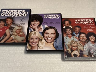 VG Threes Company Season 1-3 DVD SETS 1, 2, 3 ONE TWO THREE FIRST SECOND THIRD