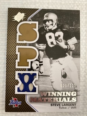2010 SPx - Winning Materials Patch Steve Largent #WMP-SL  #021/125 (MEM) Tulsa