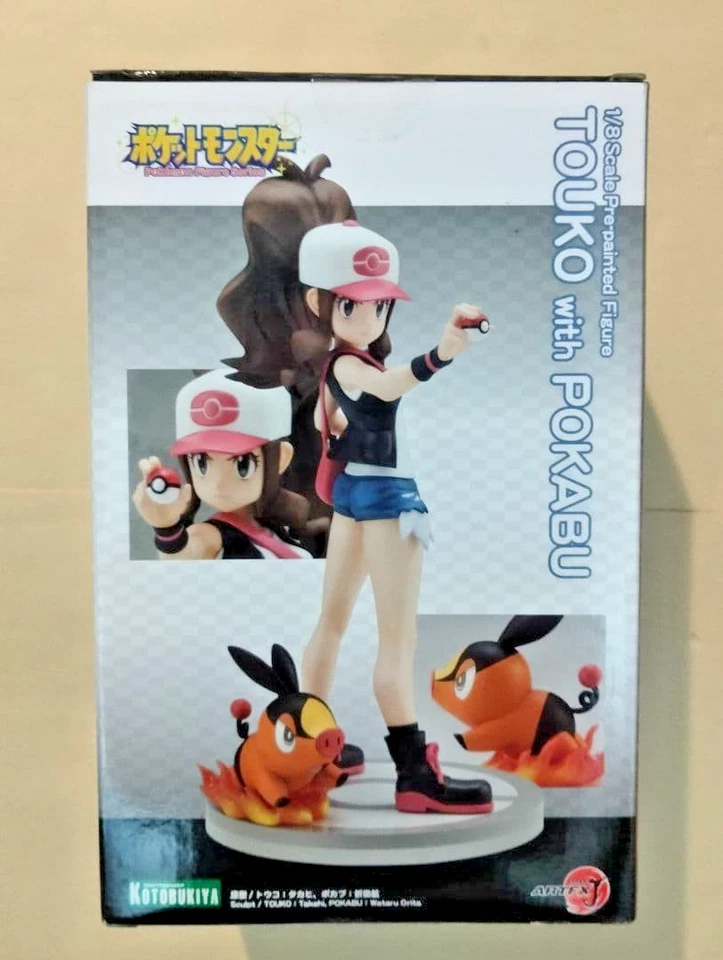Figura Kotobukiya ARTFX J Pokemon Hilda con Tepig 1/8 Usada Japón Foto 2 de 4