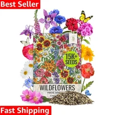 Butterfly-Friendly Wildflower Seed Mix | 1 Ounce of 14 Open Pollinated Varieties