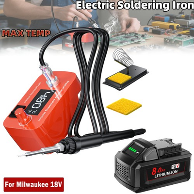 #ad Cordless Welding Tool Soldering Iron Station Portable For Milwaukee Battery $56.99