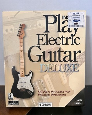 Instant Play Electric Guitar 6 CD-PC Deluxe Edition Self Paced 2005 VTG