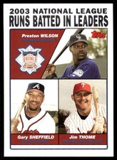 Preston Wilson  Gary Sheffield  Jim Thome 2004 Topps #346
