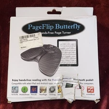 New Open Box Page Flip Butterfly Bluetooth Page Turning Pedal Sheet Music Turner