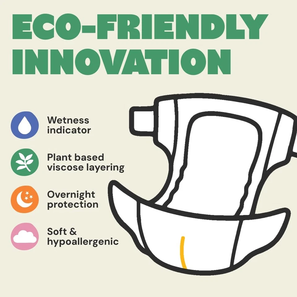 84 штуки DYPER — детские подгузники размер 3 — одноразовые подгузники на растительной основе на день - Изображение 4 из 4