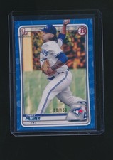 TRENT PALMER 2020 BOWMAN PAPER 1ST BLUE RC PARALLEL 68/150 #BD-138