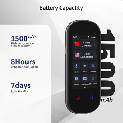 139 Language Translator Device Smart Two-Way Instant Ai Voice Photo Translation