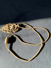 Vintage Antique? Bone? Elephant Pendant And Necklace.  African