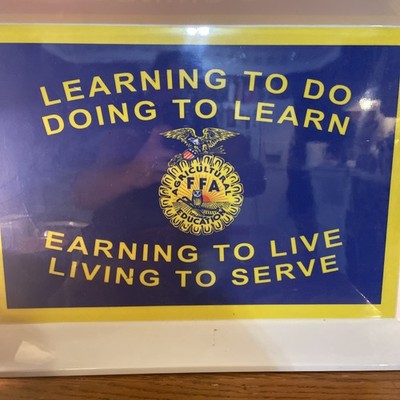 FFA Agriculture Serving Tray 18 x14   Learning To Do, Doing to Learn  Plastic S1