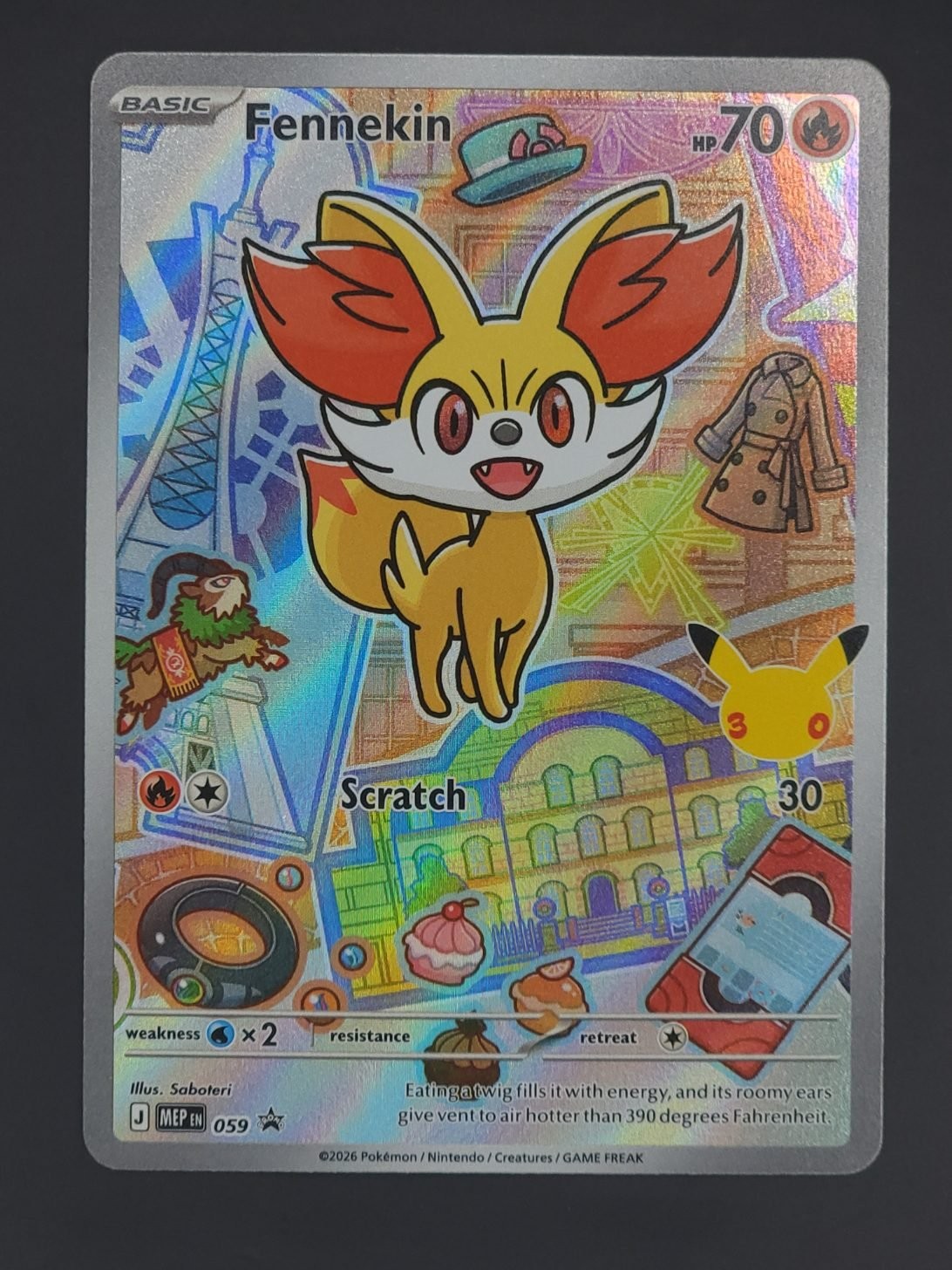 Fennekin 059 Promo ME: Mega Evolution Promo Near Mint Pokemon TCG