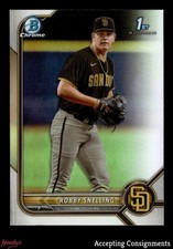 2022 Bowman Chrome Draft Refractors #BDC82 Robby Snelling 1st Rookie PADRES