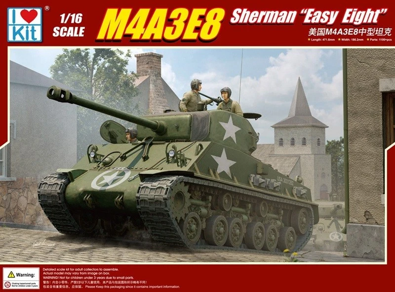 Trumpeter I Love Kit 61615 M4A3E8 Sherman 1:16 Bausatz Neuf - Photo 1/1